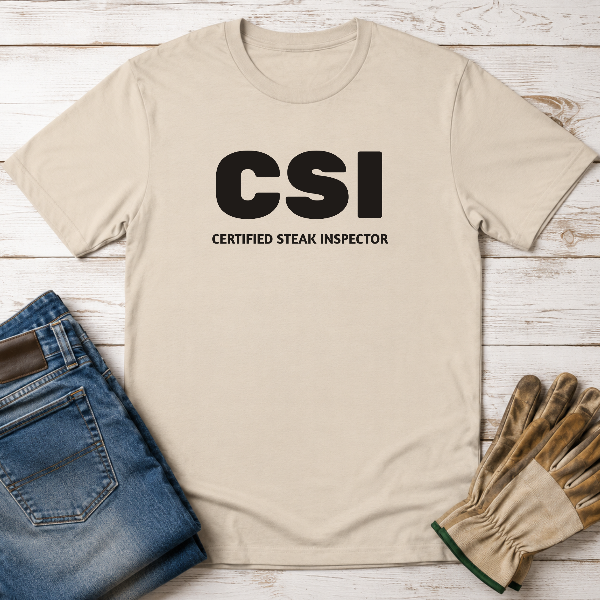 CSI: Certified Steak Inspector T-Shirt
