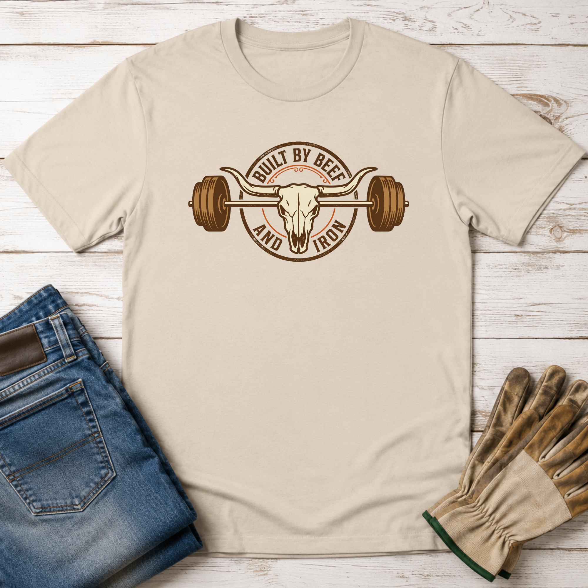 Built by Beef and Iron T-Shirt