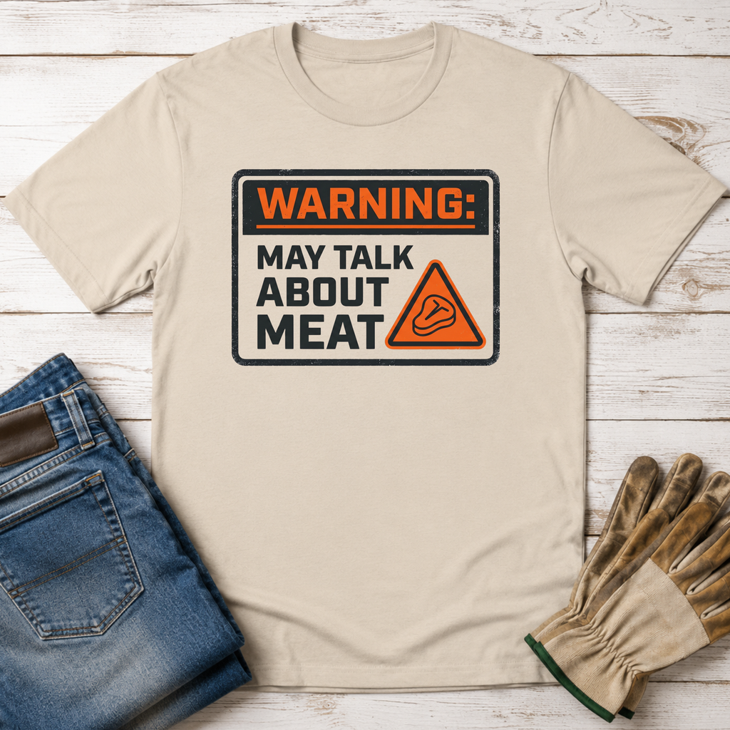 Warning: May Talk About Meat T-Shirt