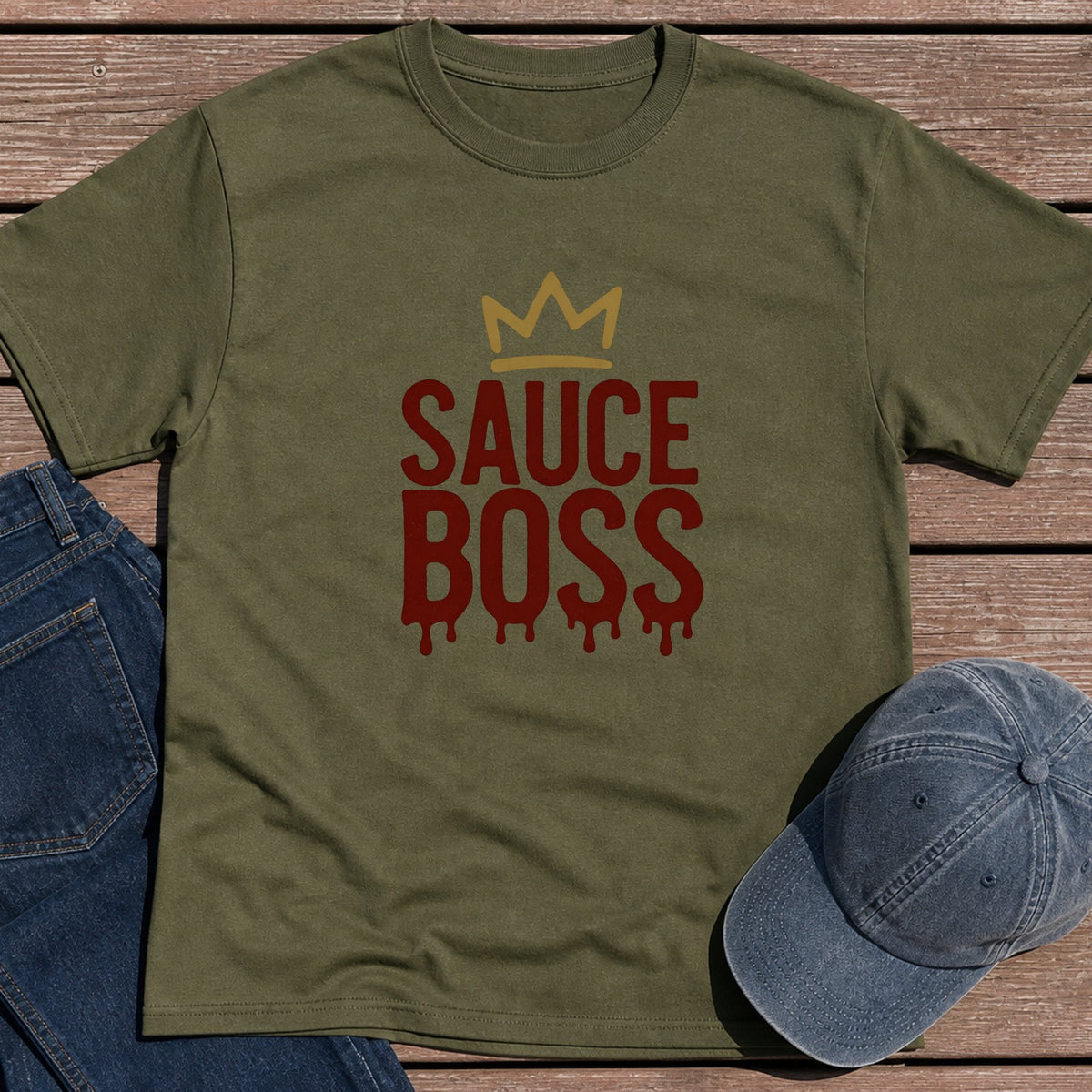 Sauce Boss T-Shirt - Military Green