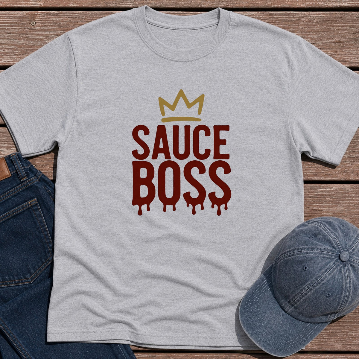 Sauce Boss T-Shirt - Sport Grey