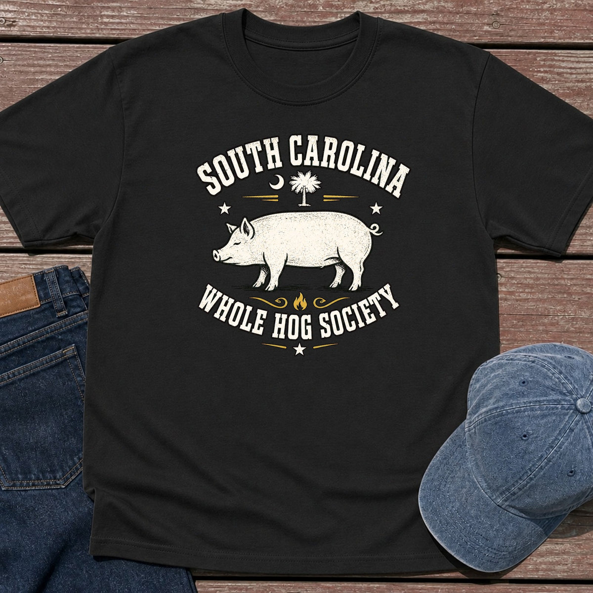 SC Whole Hog T-Shirt - Black