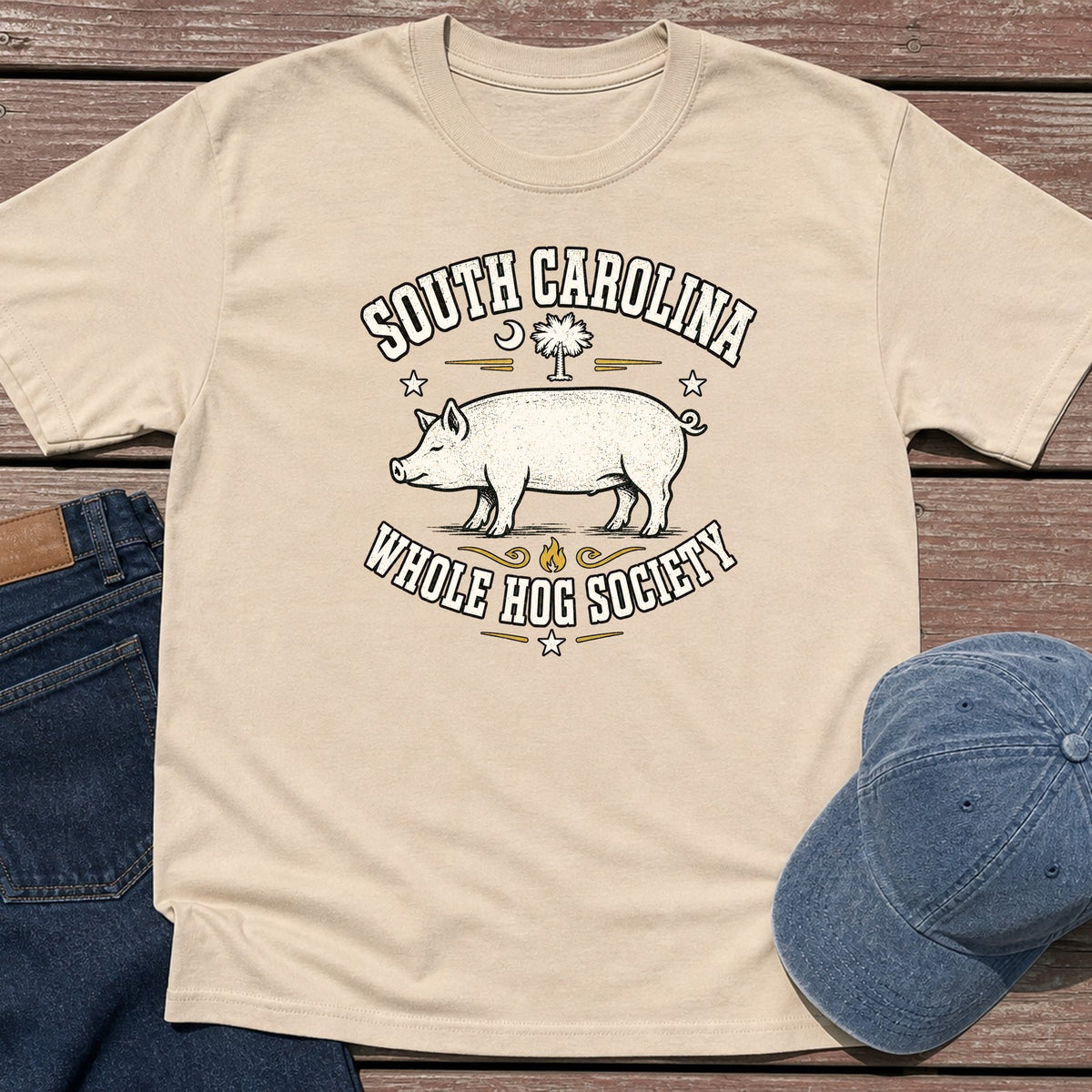SC Whole Hog T-Shirt - Sand