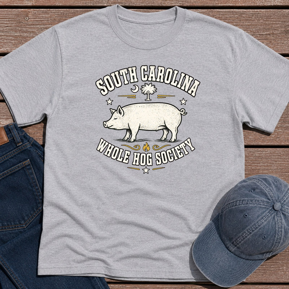 SC Whole Hog T-Shirt - Sport Grey