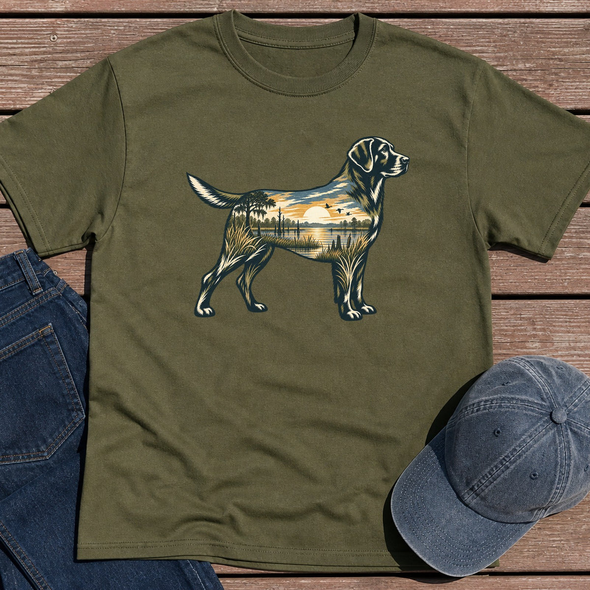 Scenic Lab T-Shirt - Military Green