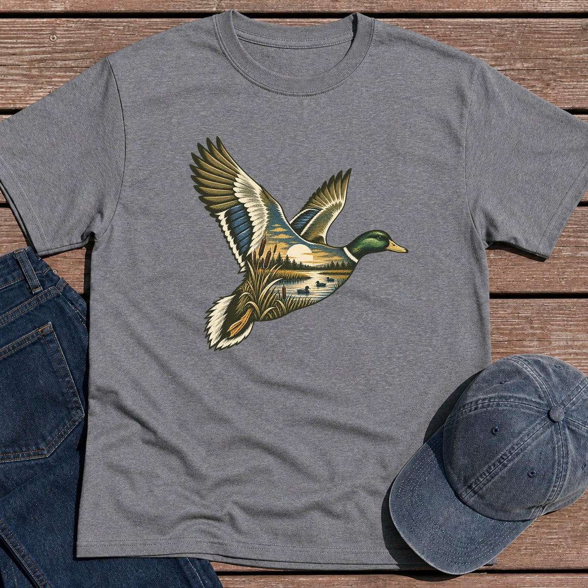 Scenic Mallard T-Shirt - Tweed