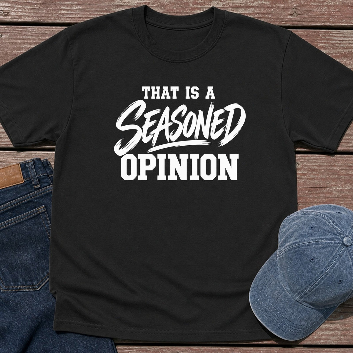 Seasoned Opinion T-Shirt - Black