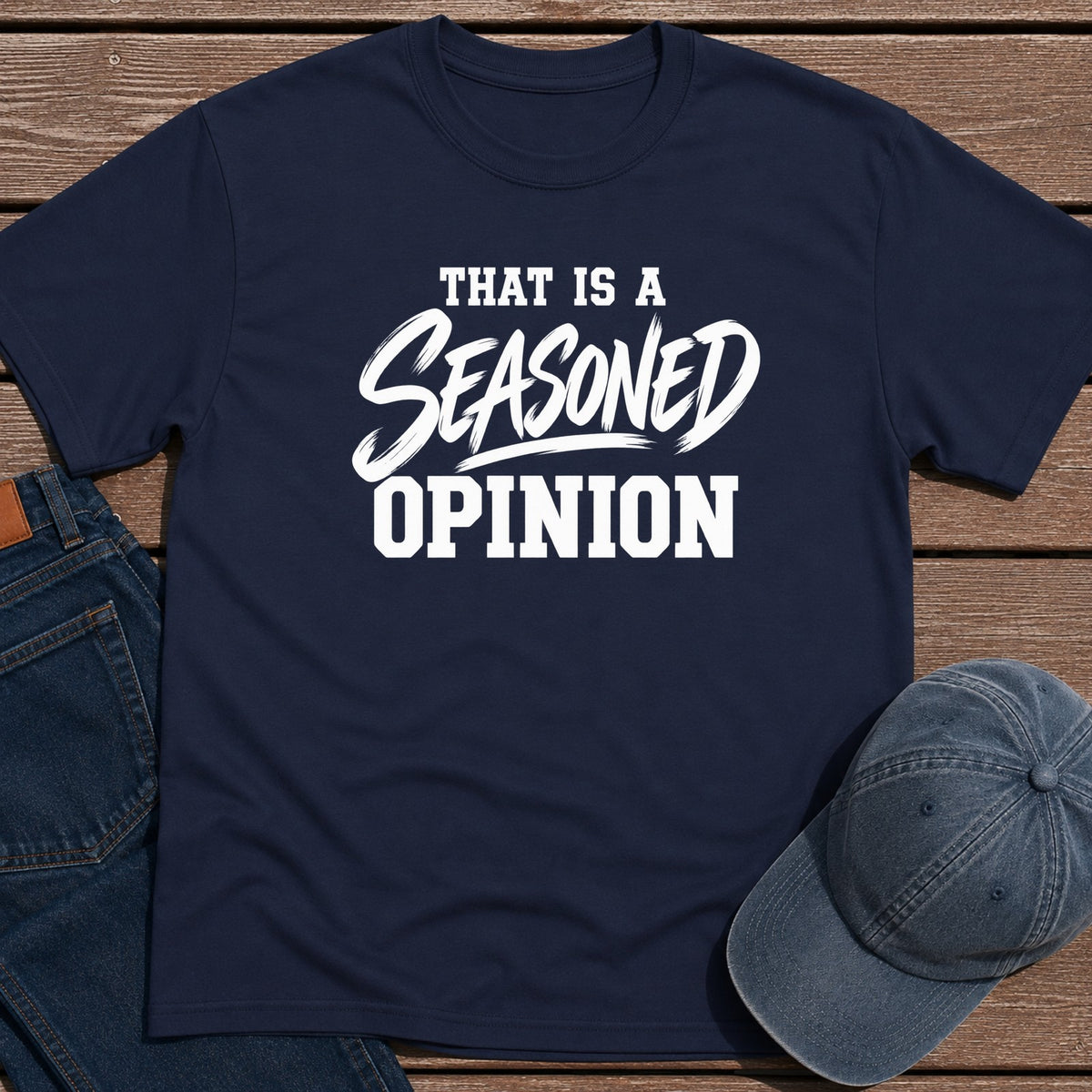 Seasoned Opinion T-Shirt - Navy