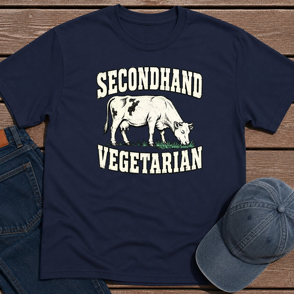 Secondhand T-Shirt - Navy