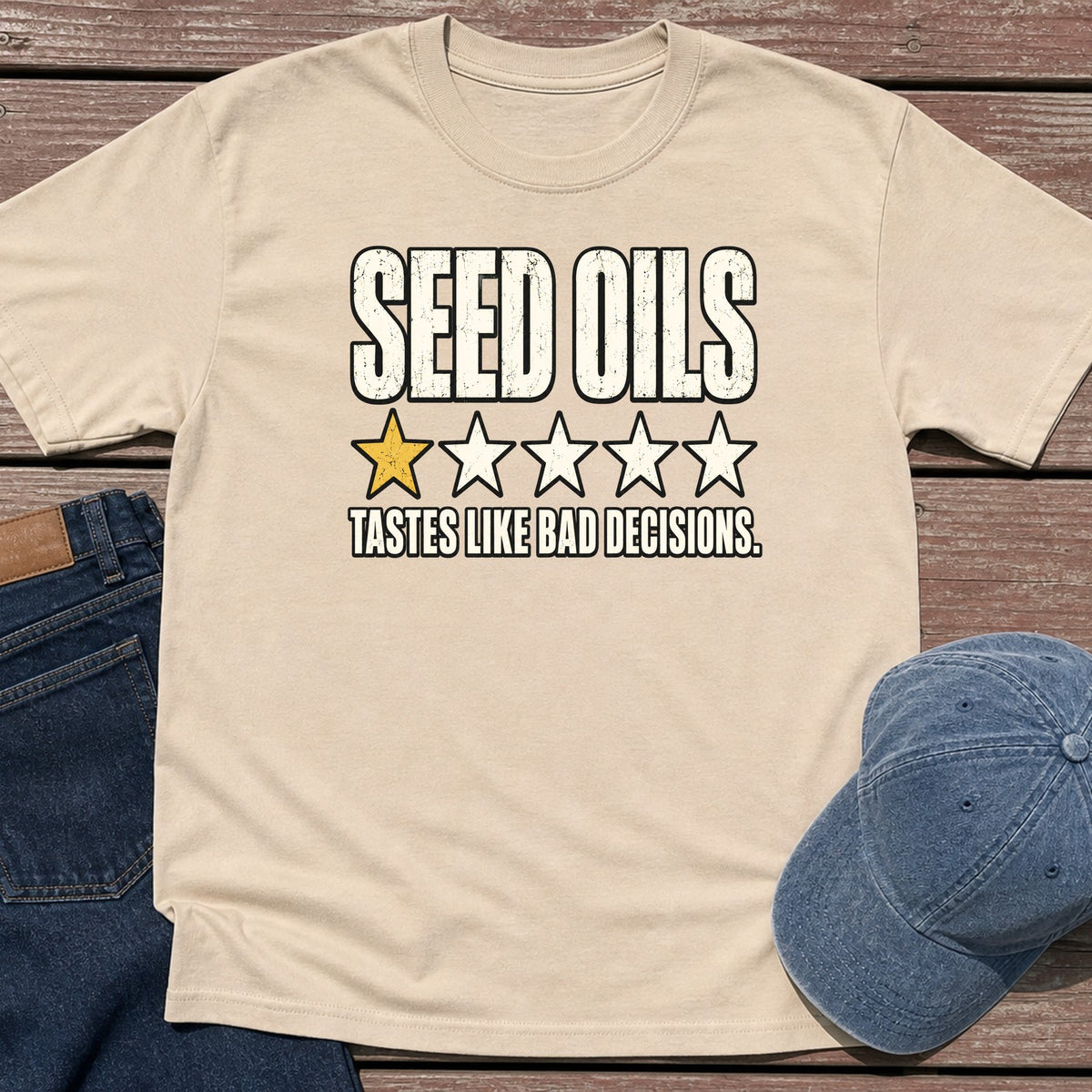 Seed Oils T-Shirt - Sand