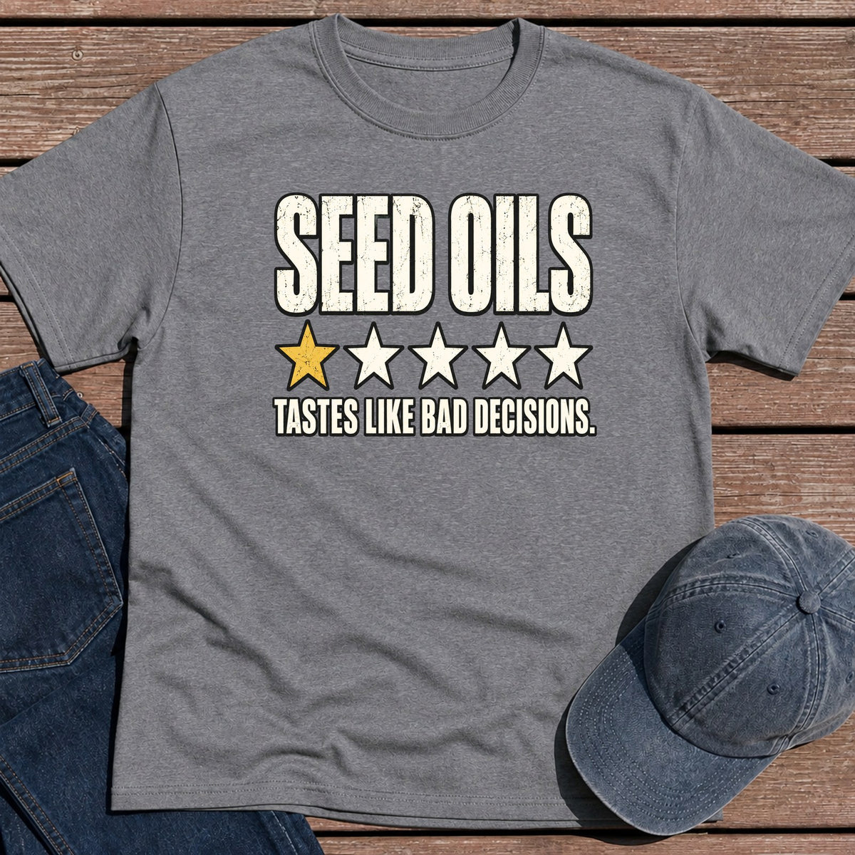 Seed Oils T-Shirt - Tweed