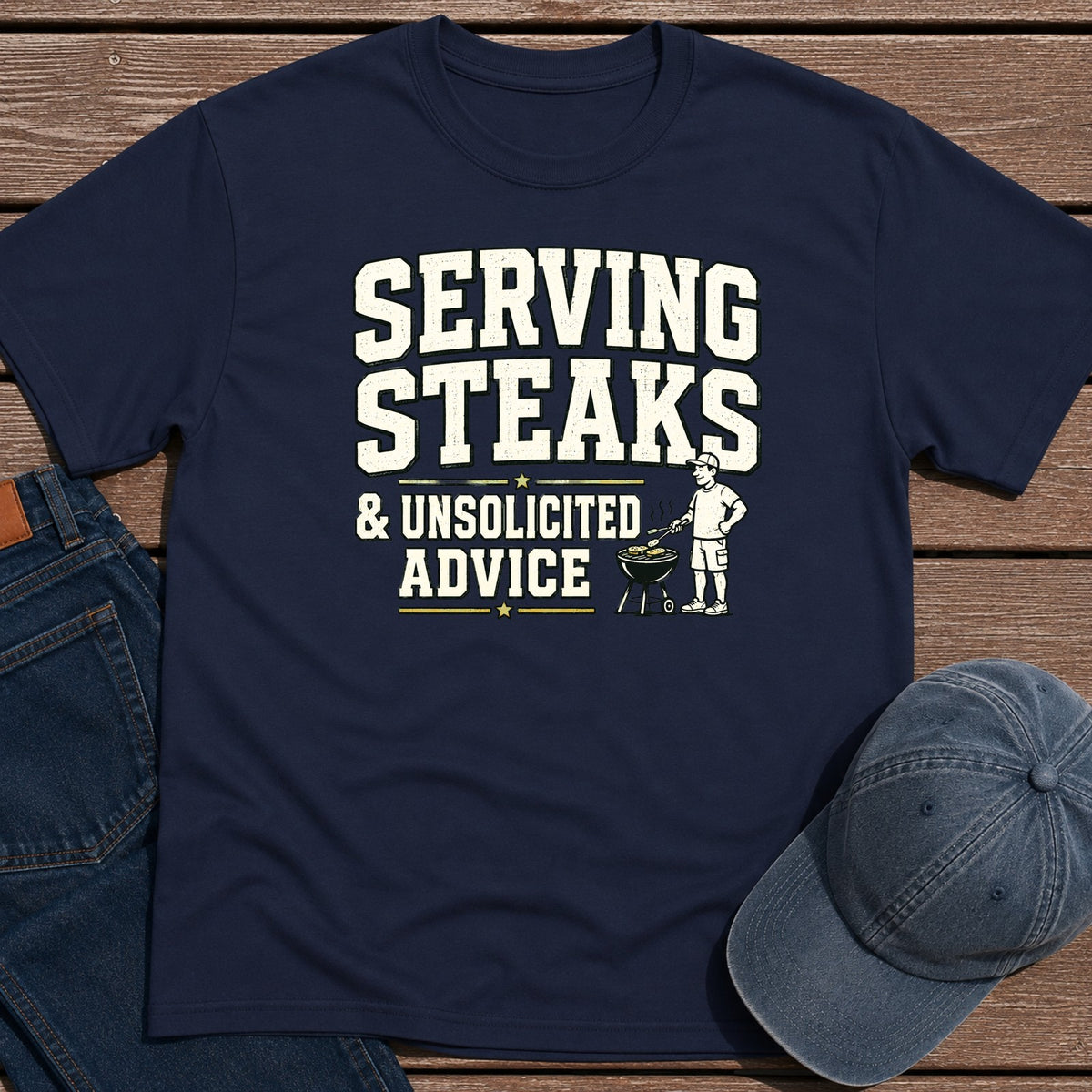 Serving Advice T-Shirt - Navy