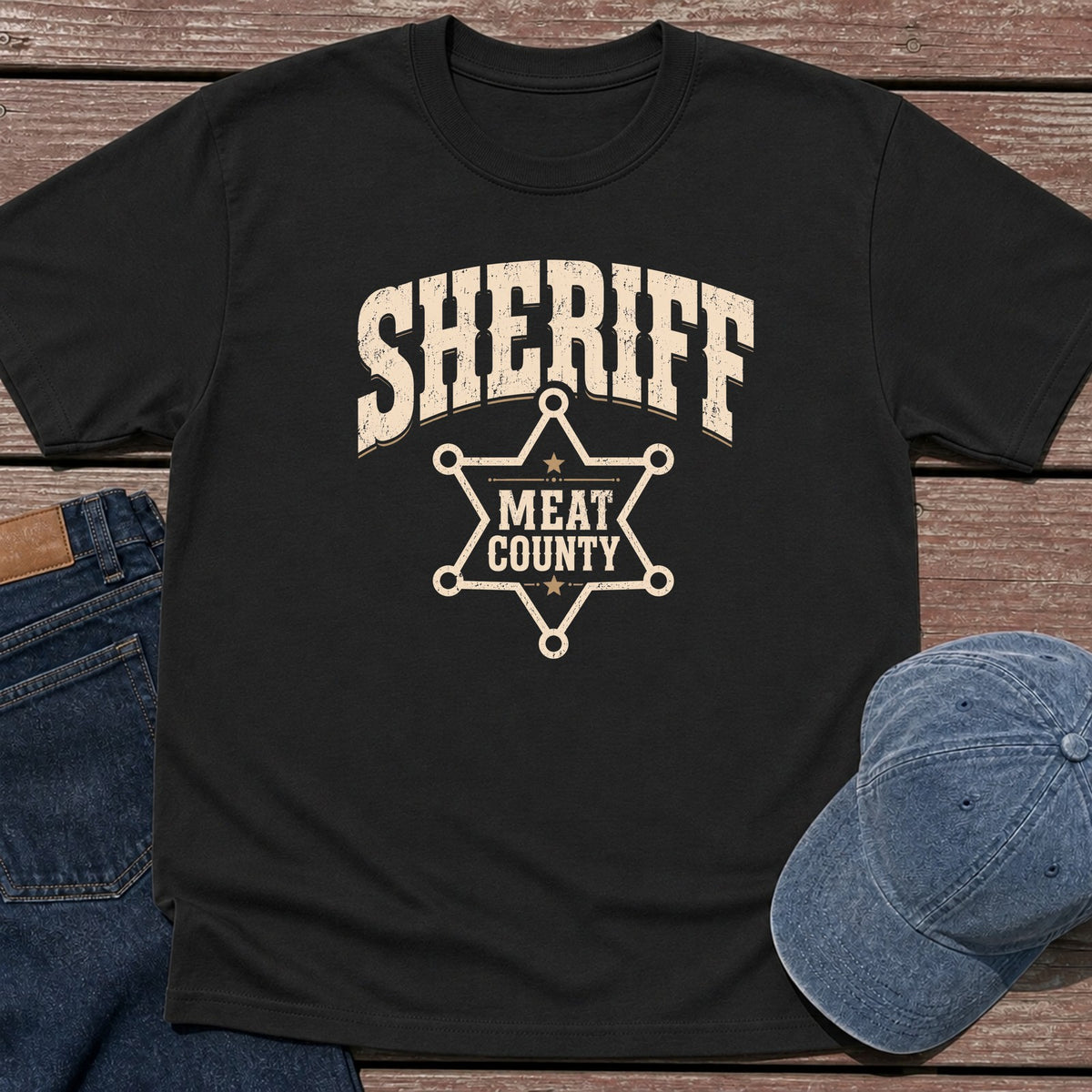 Sheriff T-Shirt - Black