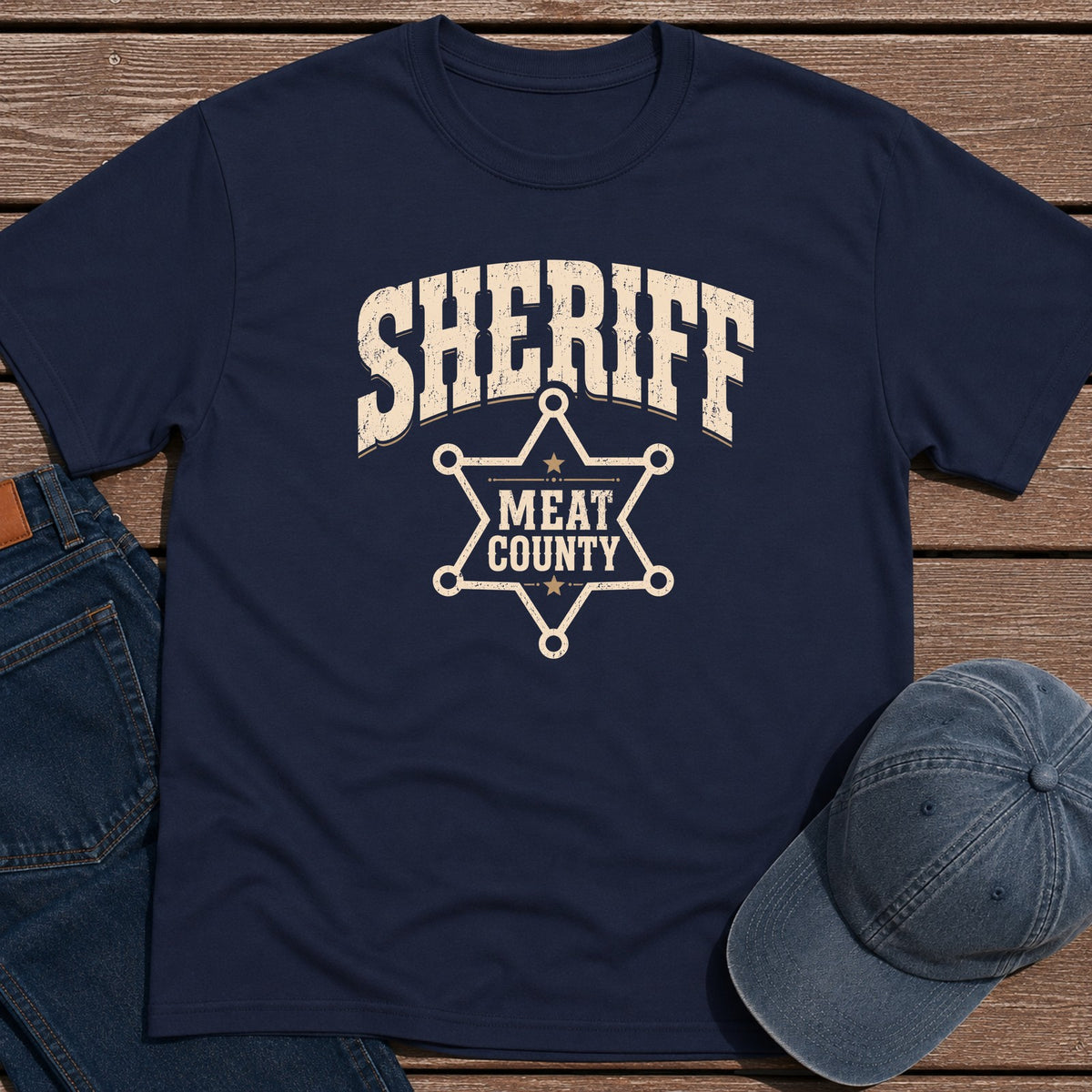 Sheriff T-Shirt - Navy