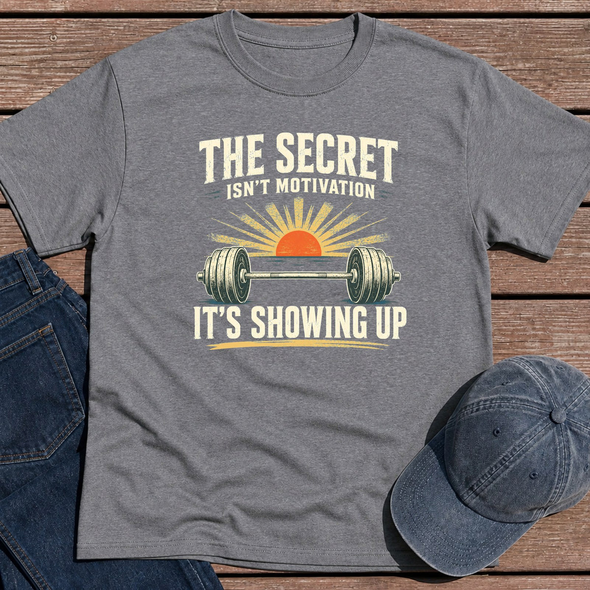 Showing Up T-Shirt - Tweed