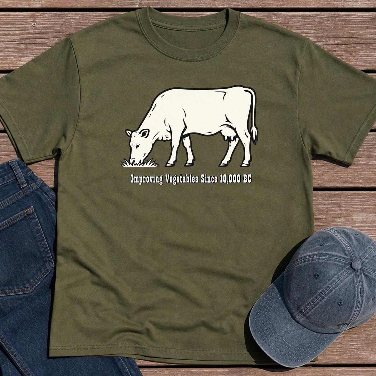 10000 BC T-Shirt - Military Green