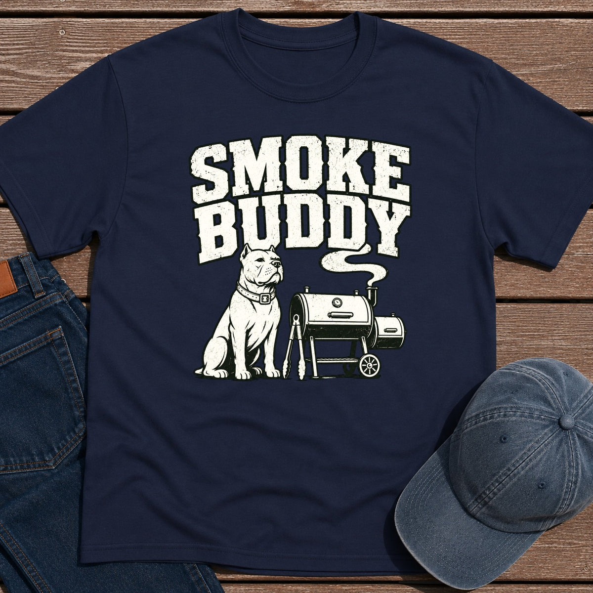Smoke Buddy T-Shirt - Navy