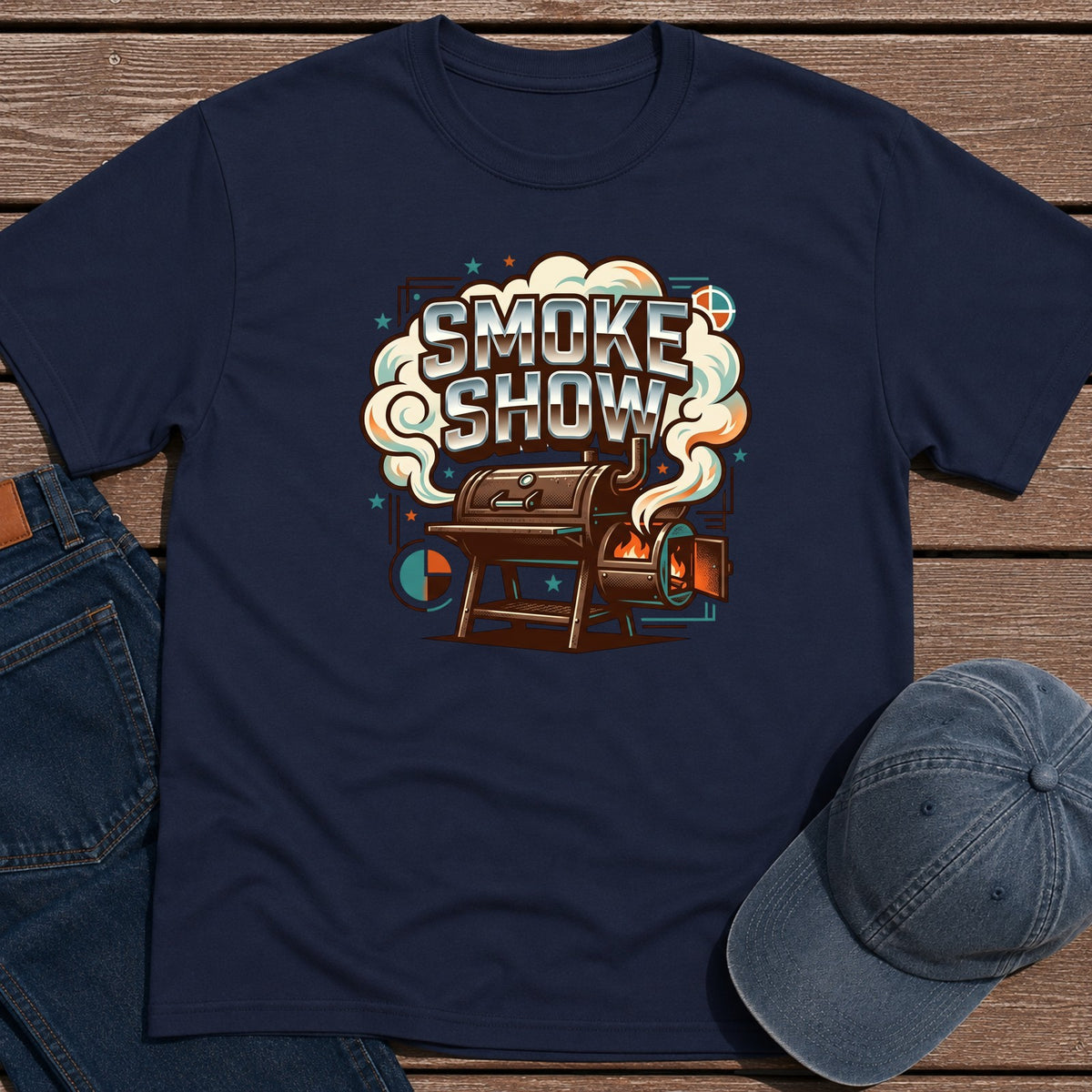 Smoke Show T-Shirt - Navy