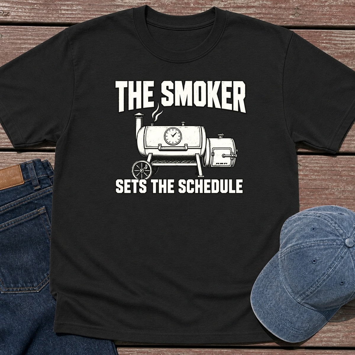 Smoker Schedule T-Shirt - Black