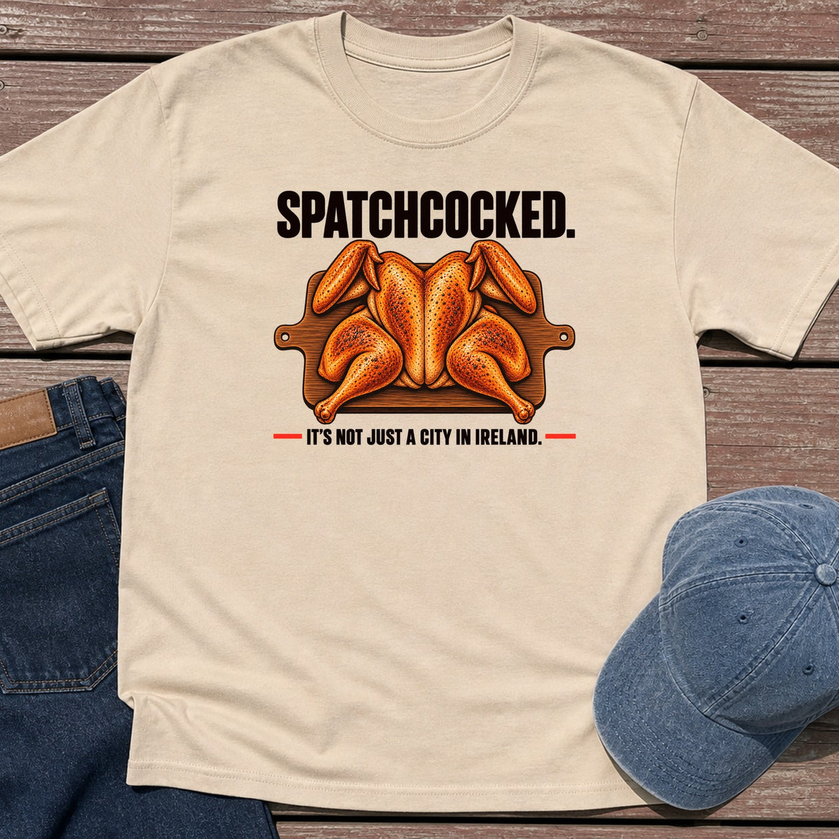 Spatchcocked T-Shirt - Sand
