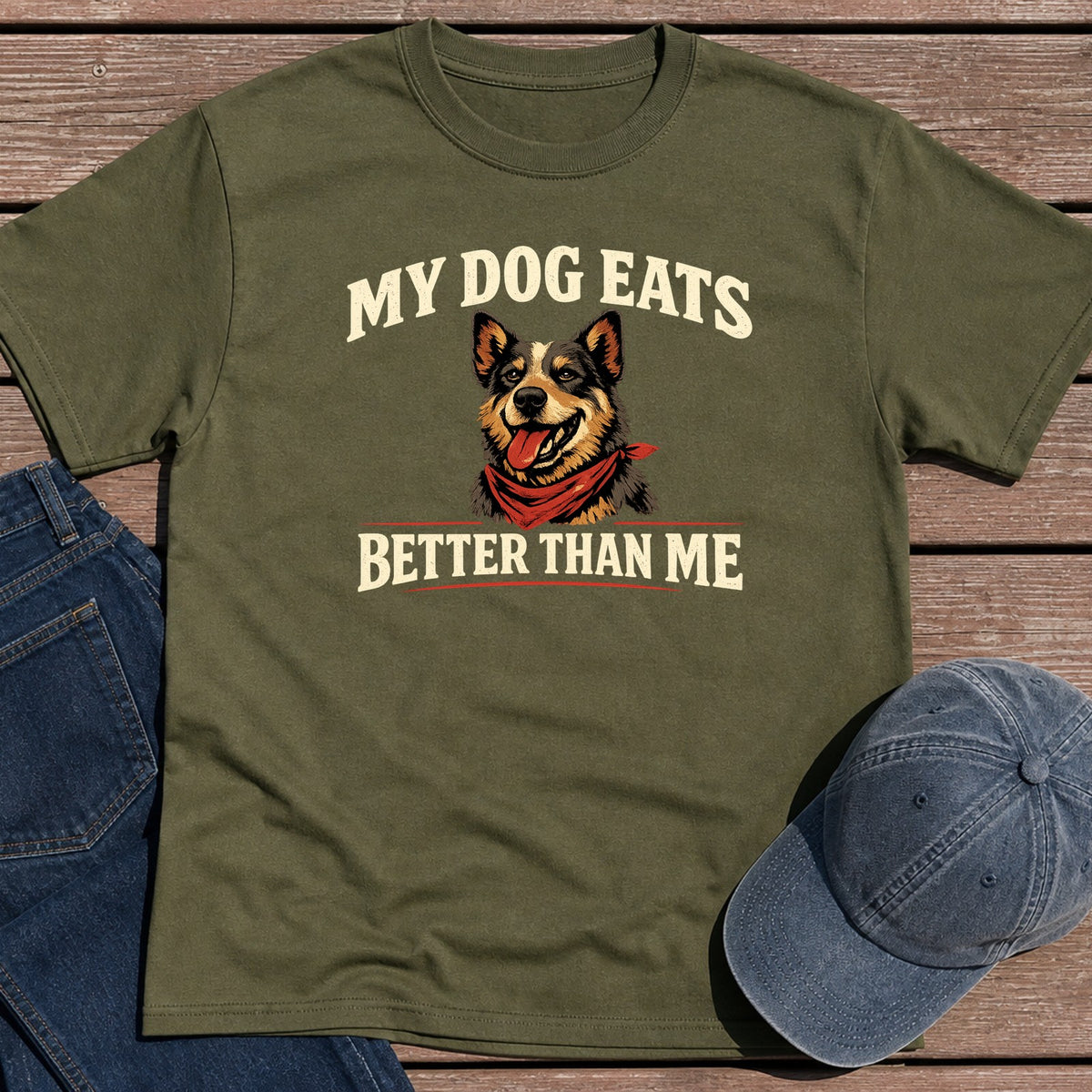 Spoiled Dog T-Shirt - Military Green