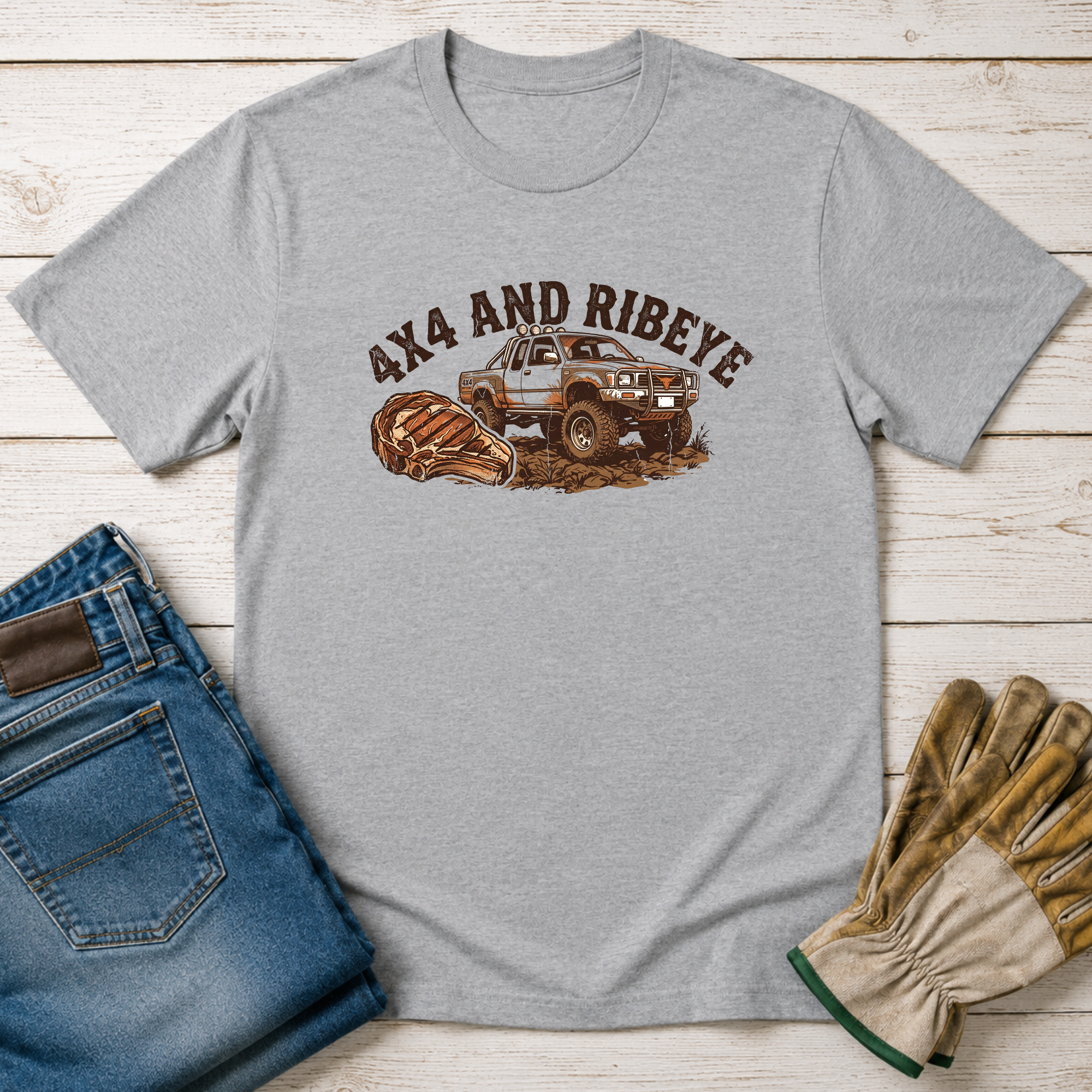 4x4 and Ribeye T-Shirt