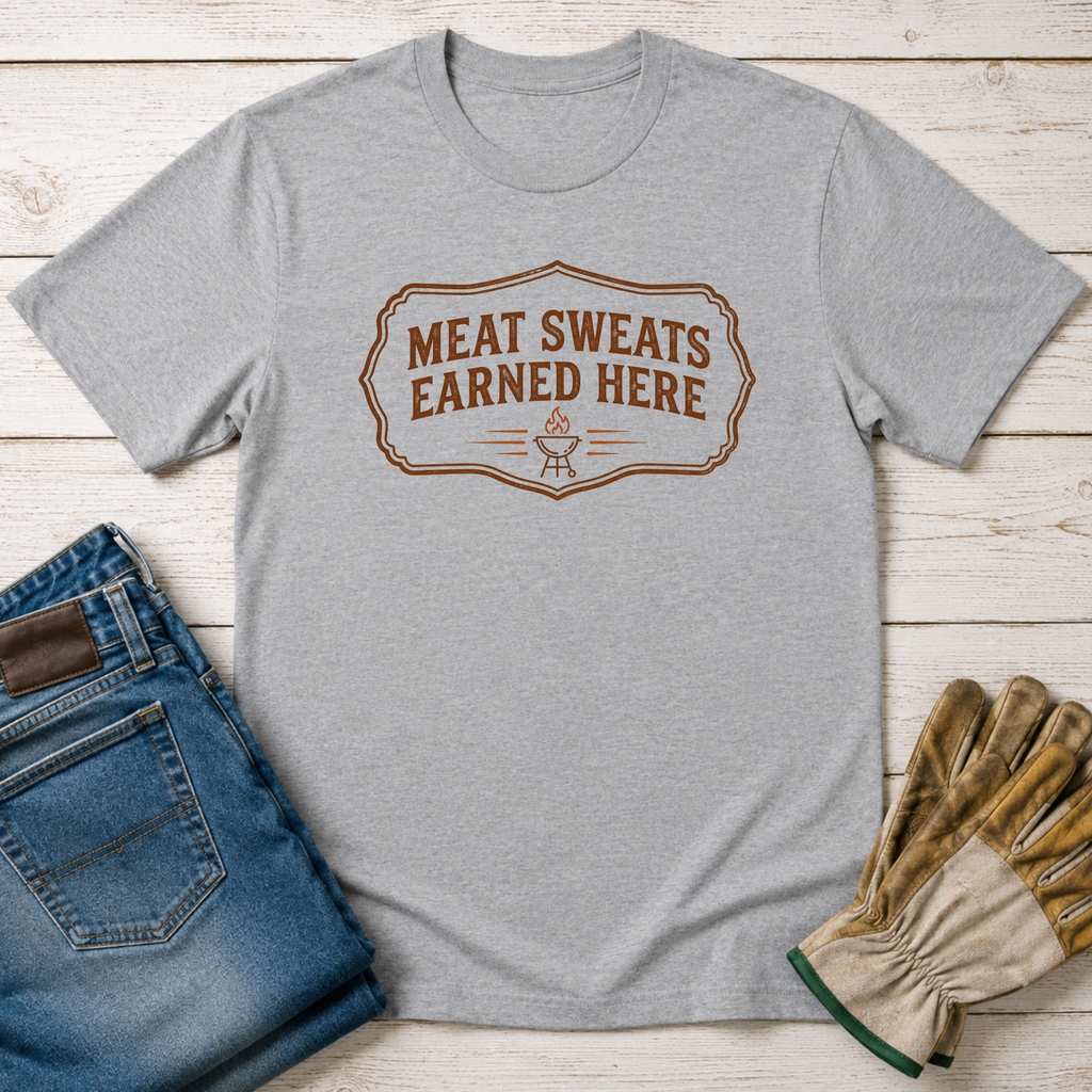 Meat Sweats Earned Here T-Shirt
