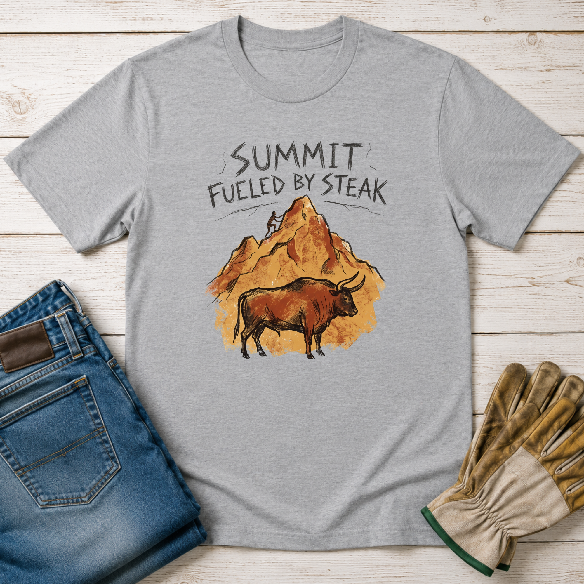 Summit Fueled by Steak T-Shirt