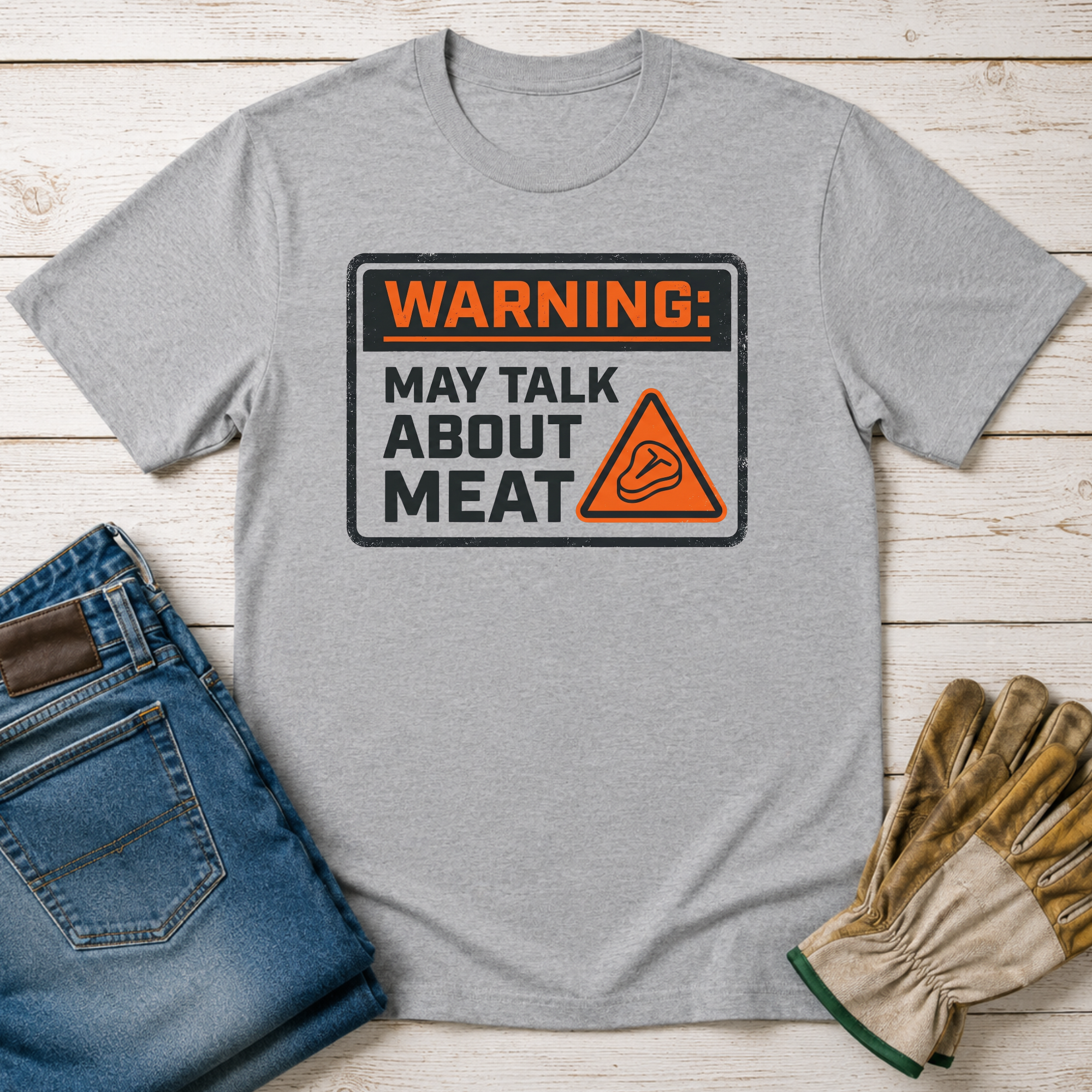 Warning: May Talk About Meat T-Shirt