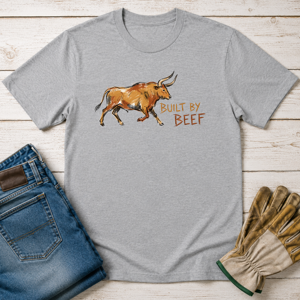 Built by Beef Cave Painting T-Shirt