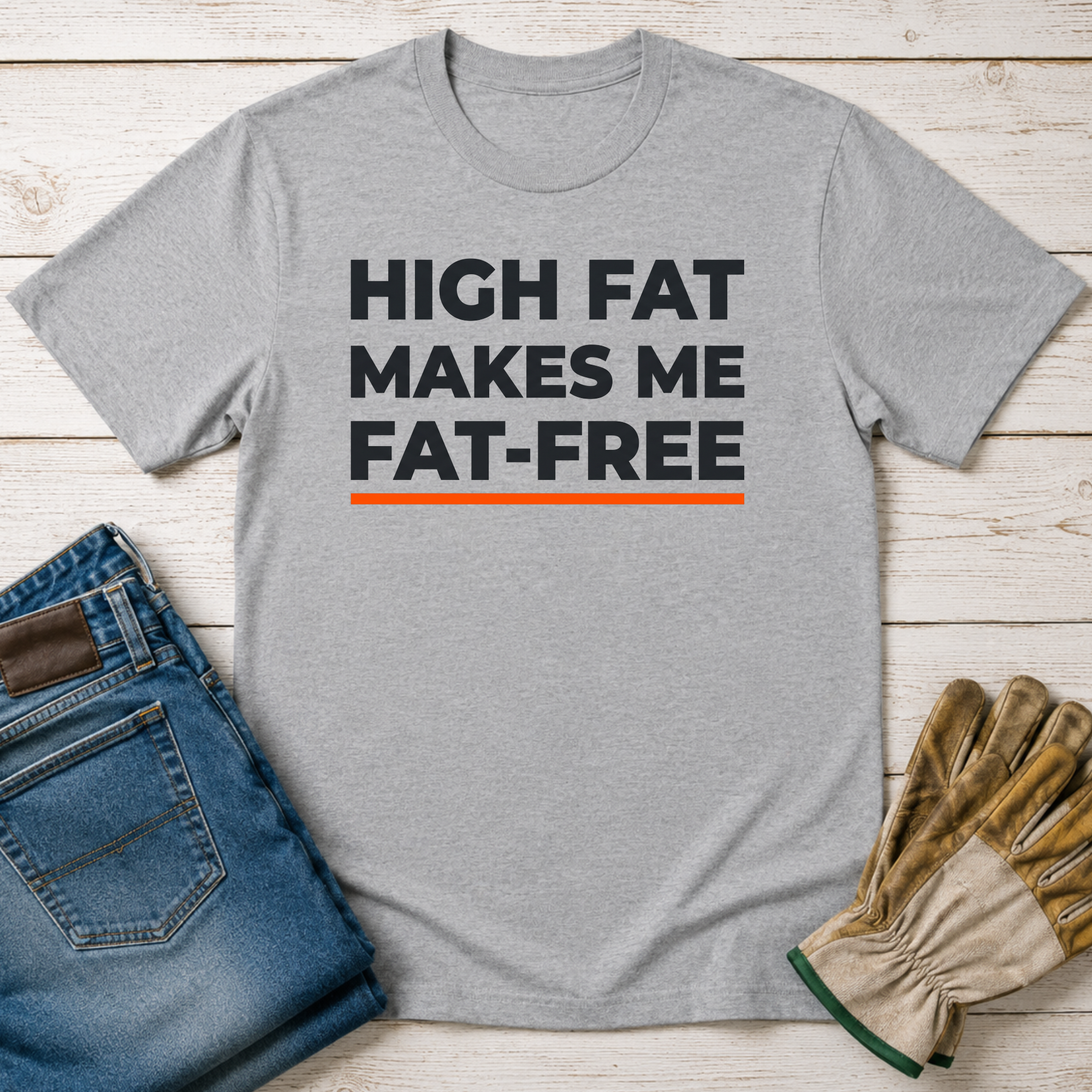 High Fat Makes Me Fat-Free T-Shirt