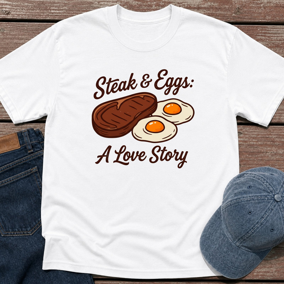 Steak & Eggs T-Shirt - White