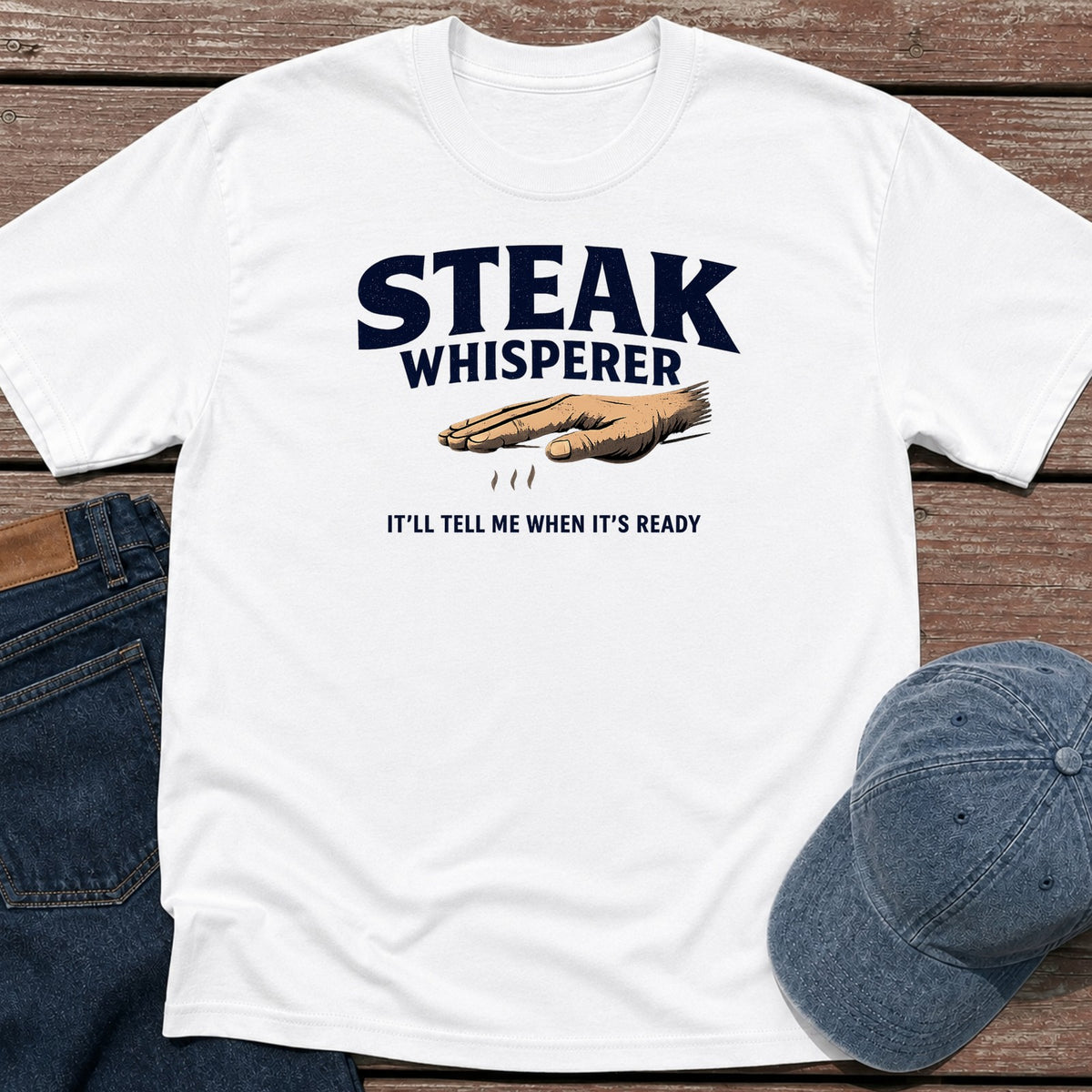 Steak Whisperer T-Shirt - White