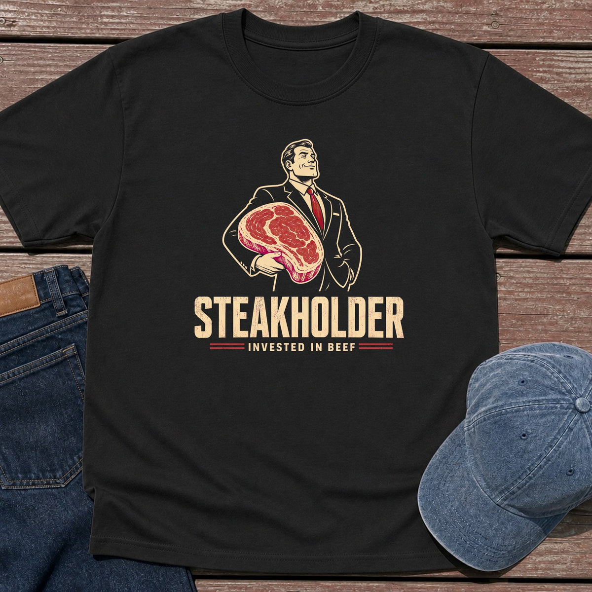Steakholder T-Shirt - Black