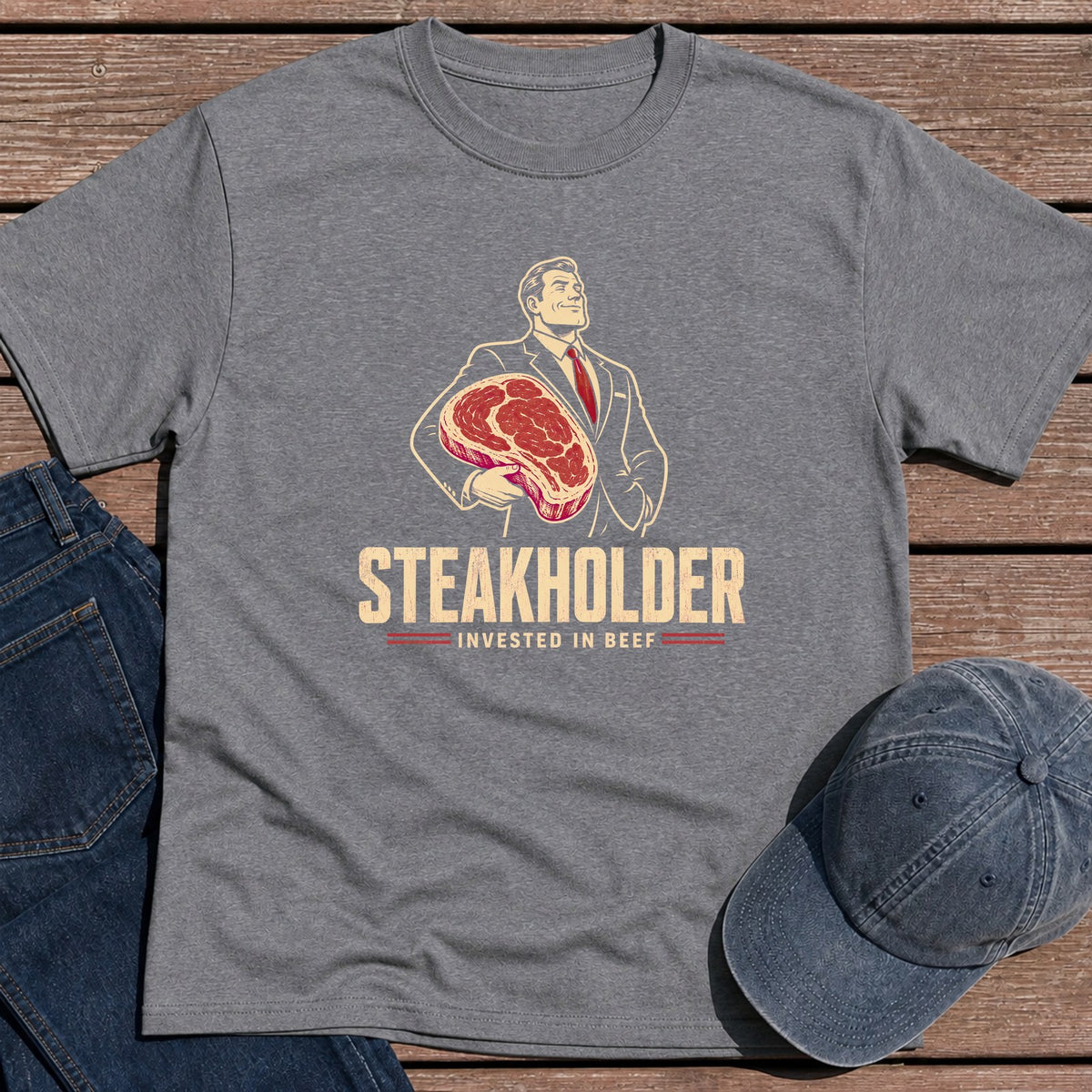 Steakholder T-Shirt - Tweed