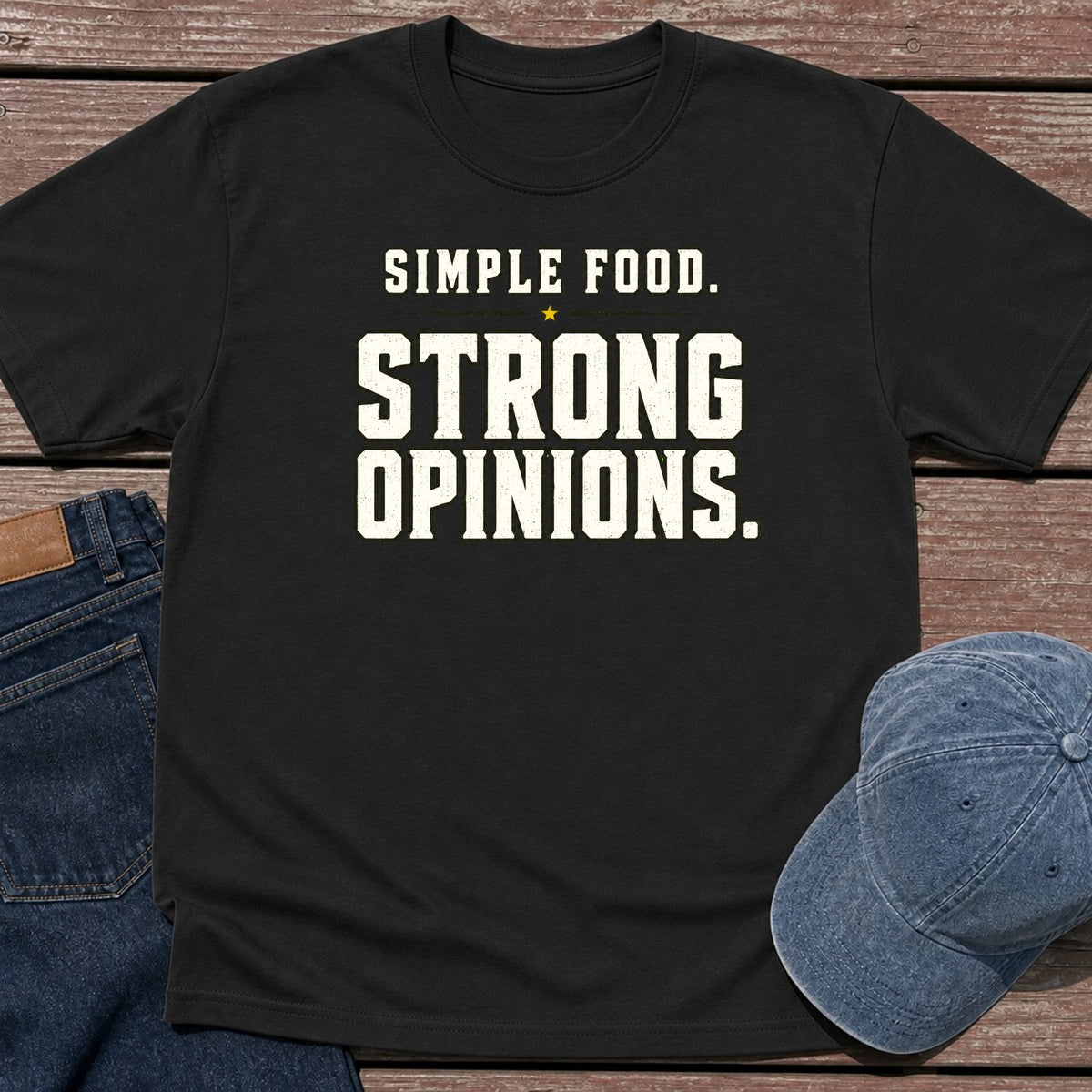 Strong Opinions T-Shirt - Black