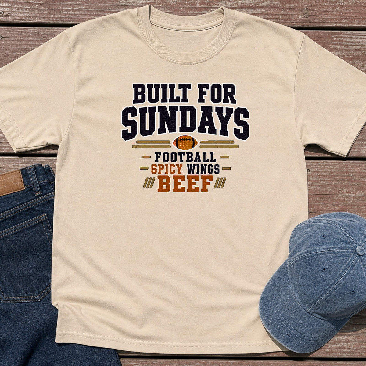 Sunday Built T-Shirt - Sand