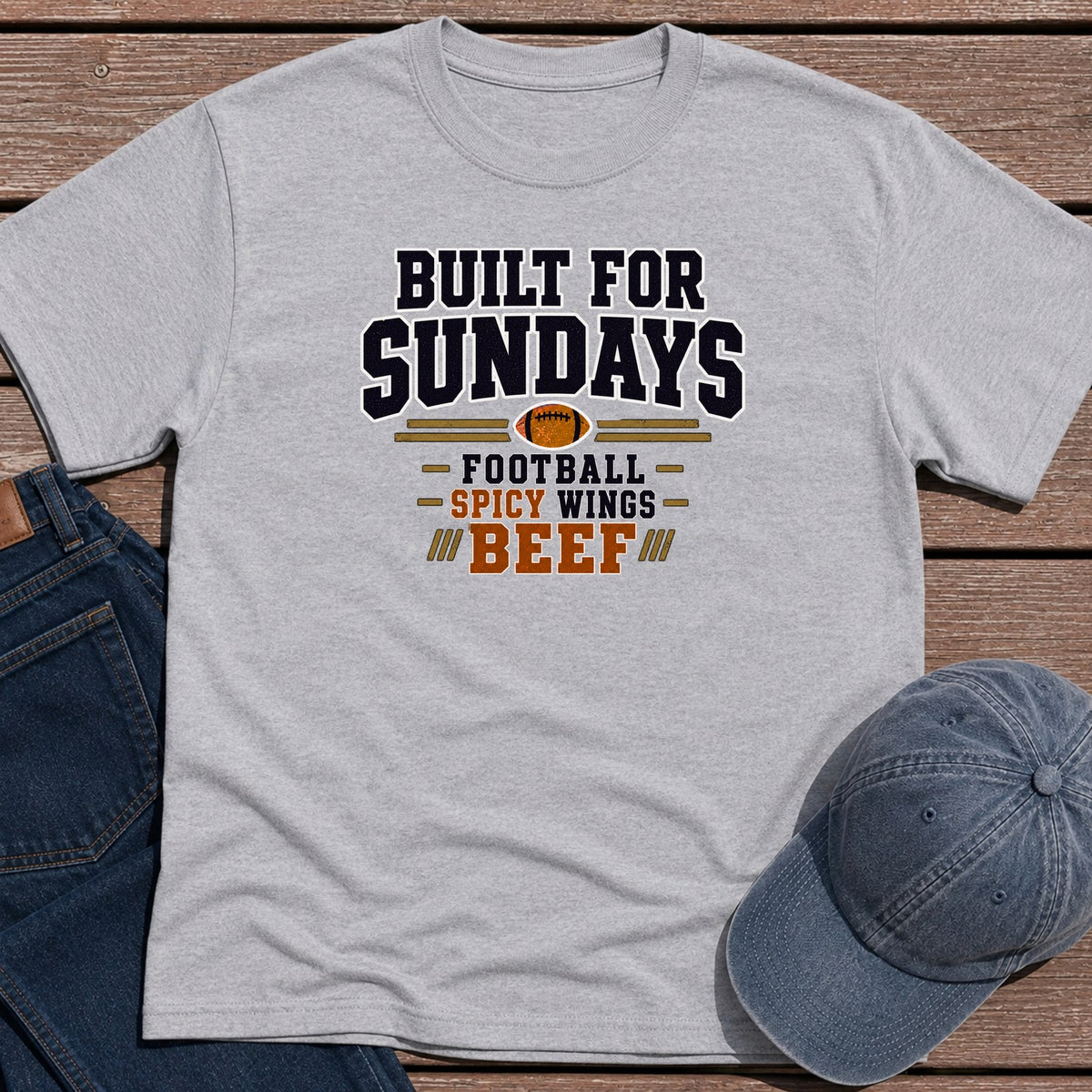 Sunday Built T-Shirt - Sport Grey