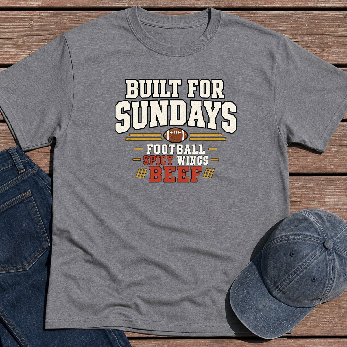Sunday Built T-Shirt - Tweed