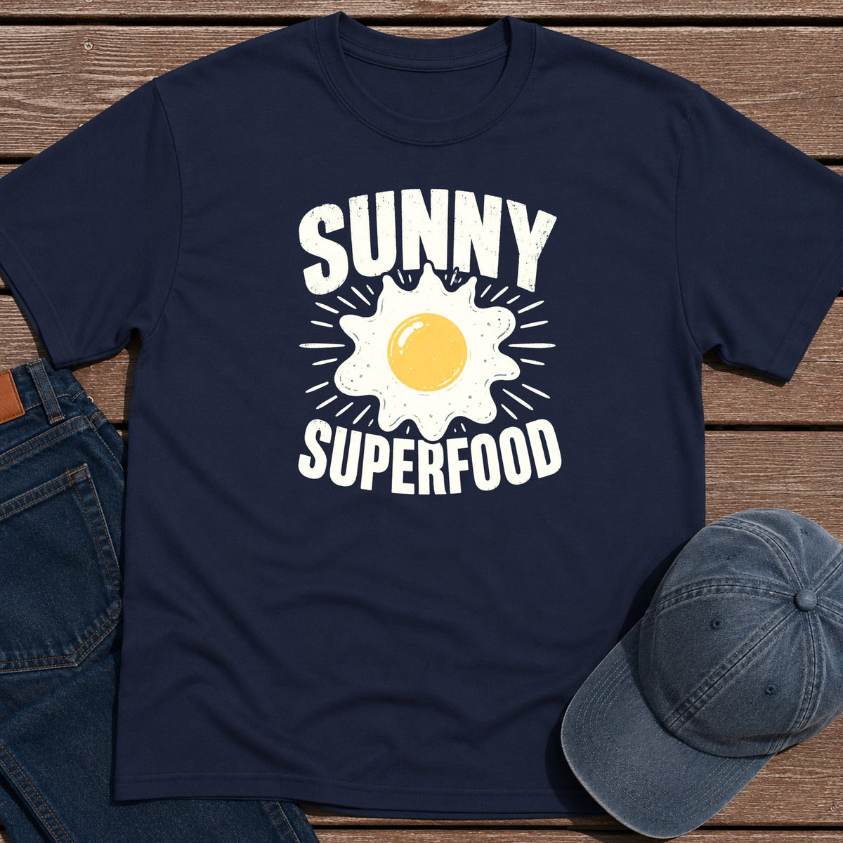 Sunny Superfood T-Shirt - Navy