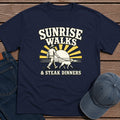Sunrise Walks T-Shirt - Navy