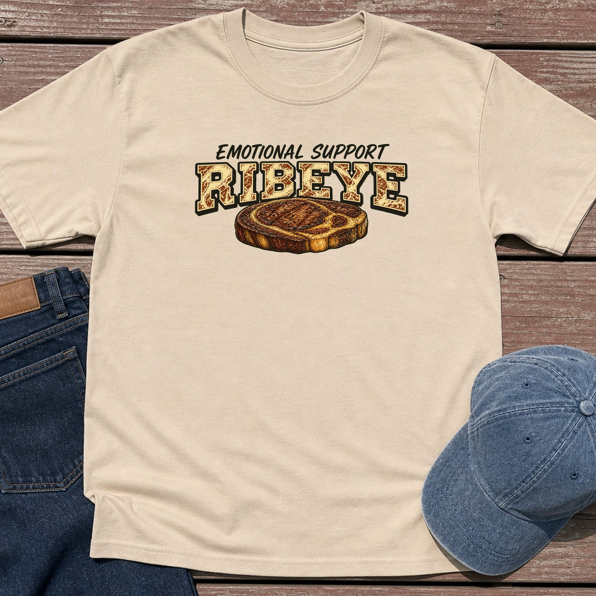 Support Ribeye T-Shirt - Sand