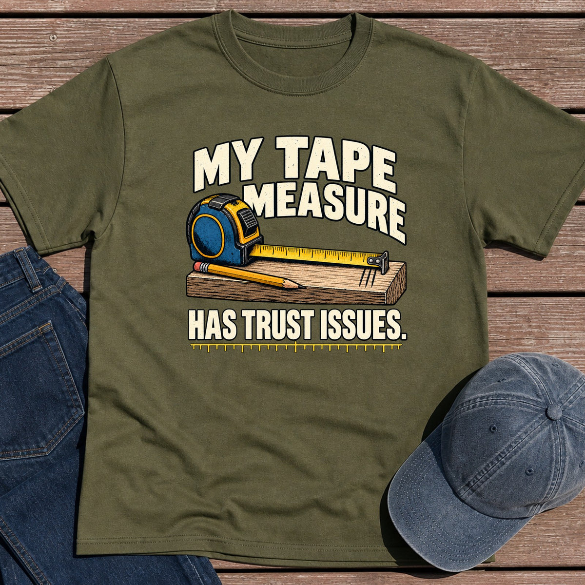 Tape Trust T-Shirt - Military Green