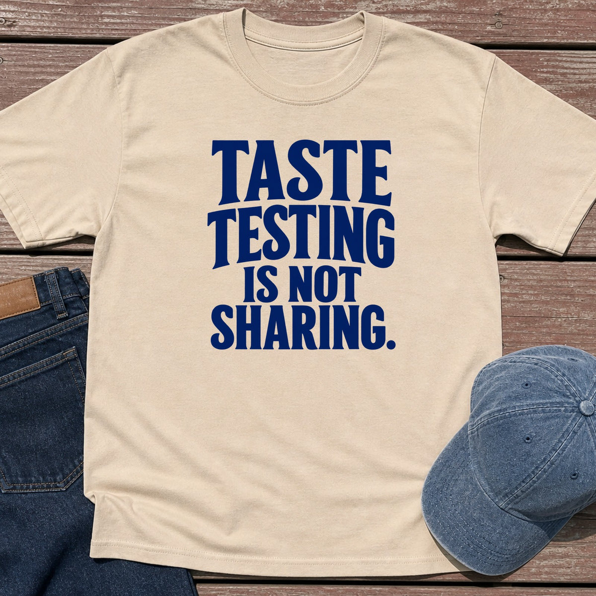 Taste Testing T-Shirt - Sand