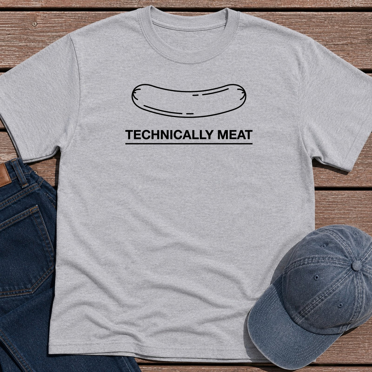 Technically Meat T-Shirt - Sport Grey
