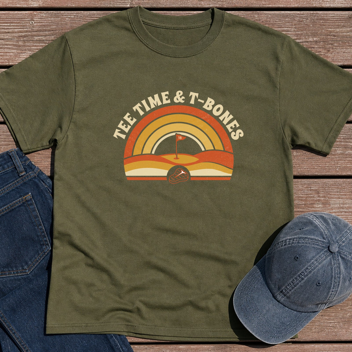 Tee-Bones T-Shirt - Military Green