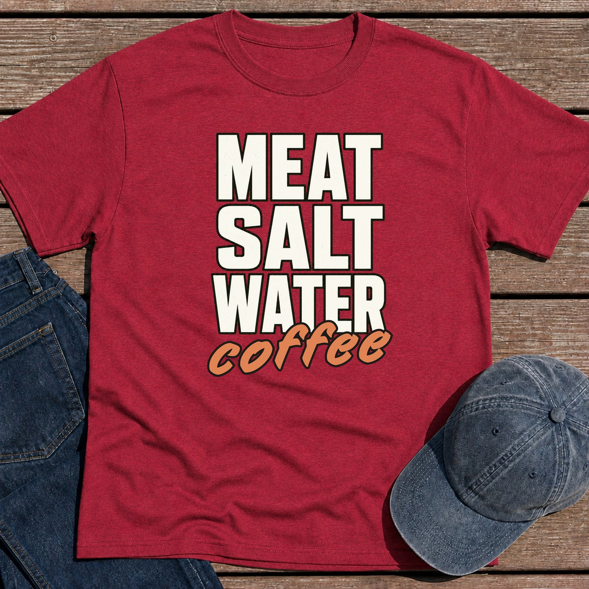 Added Coffee T-Shirt - Antique Cherry Red
