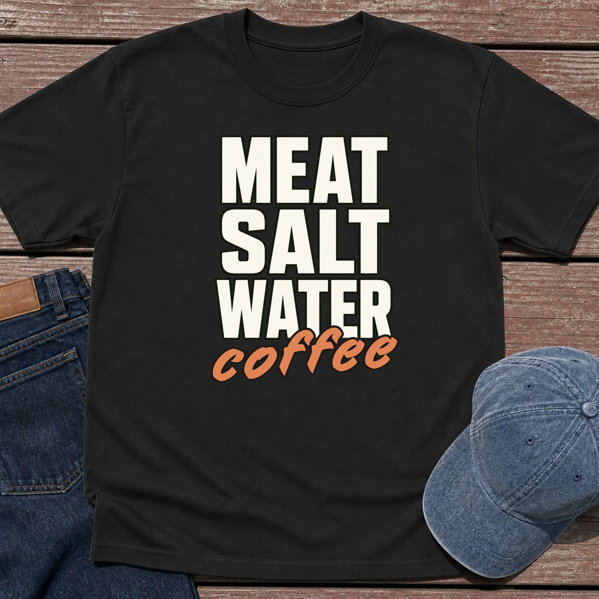 Added Coffee T-Shirt - Black