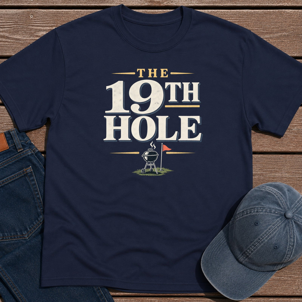 19th Hole T-Shirt - Navy