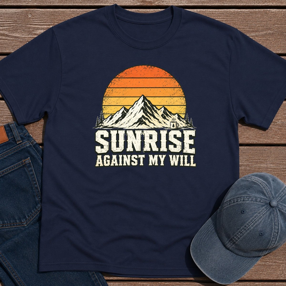 Against My Will T-Shirt - Navy